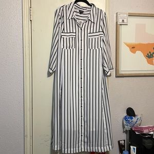 Torrid Striped Shirt Dress